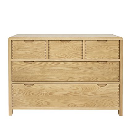 Ercol Bosco 5 Drawer Low Wide Chest