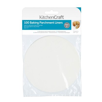 Kitchencraft 6' Round Siliconised Paper