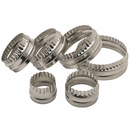 Kitchencraft 6 Piece Double Edge Biscuit/Pastry Cutters