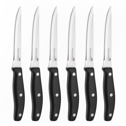 Masterclass 6 Piece Deluxe Steak Knife Set Masterclass 6 Piece Deluxe Steak Knife Set