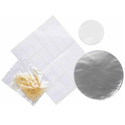 Kitchencraft 'Home Made' 1lb Jam Jar Cover Kit Kitchencraft 'Home Made' 1lb Jam Jar Cover Kit
