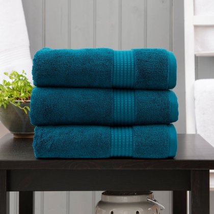The Lyndon Company Teal Poloma Towels
