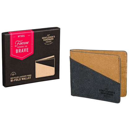 Gentlemens Hardware Bi-Fold Wallet Recycle Leather