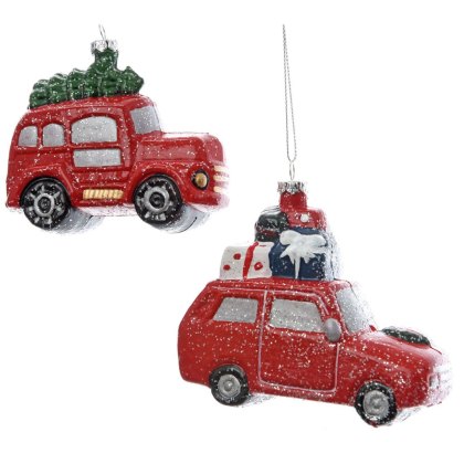Shatterproof Christmas Car with Hanger