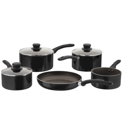 Judge Radiant Black 5 Piece Saucepan Set Judge Radiant Black 5 Piece Saucepan Set