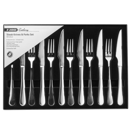 Judge Windsor Steak Knife & Fork Set