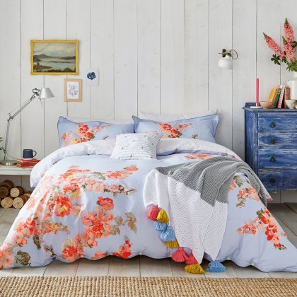 Joules Hollyhock Floral Bedding