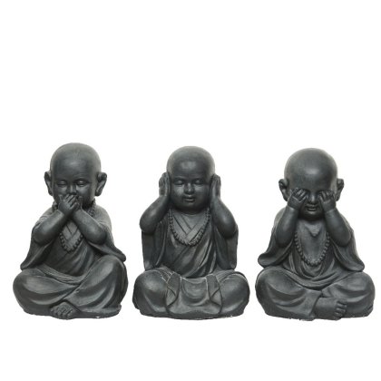 Kaemingk Assorted Sitting Monks Kaemingk Assorted Sitting Monks