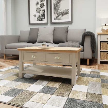 Hastings Large Coffee Table in Stone