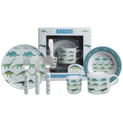 Sophie Allport Dinosaur 7 Piece Melamine Set Sophie Allport Dinosaur 7 Piece Melamine Set