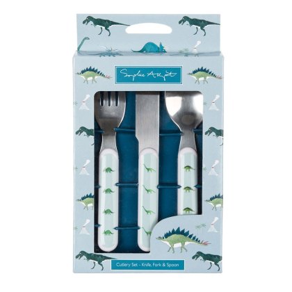 Sophie Allport Dinosaur Child Cutlery Set Sophie Allport Dinosaur Child Cutlery Set