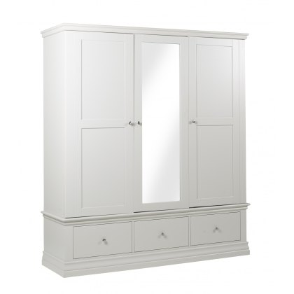 Annecy Triple Wardrobe with 3 Drawers