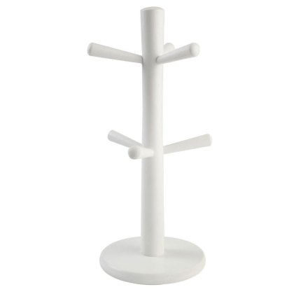 White 6 Peg Mug Tree White 6 Peg Mug Tree