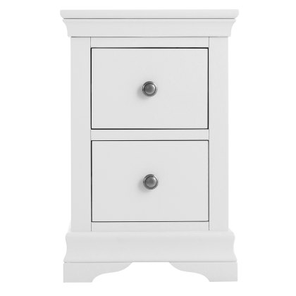 Sorrento White Bedside Cabinet