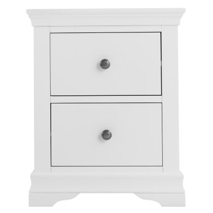 Sorrento White Large Bedside Cabinet