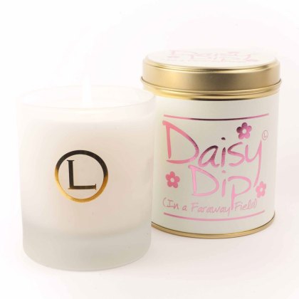 Lily Flame Daisy Dip Glass Candles in a Tin