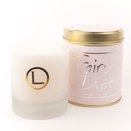 Lily Flame Fairy Dust Glass Candles in a Tin