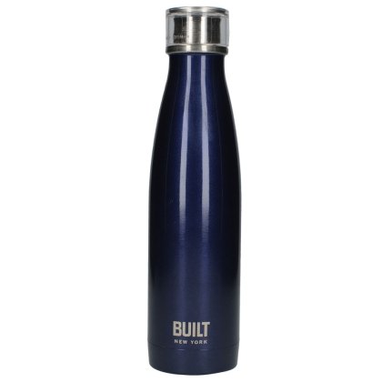 17oz Double Walled Stainless Steel Water Bottle Midnight Blue