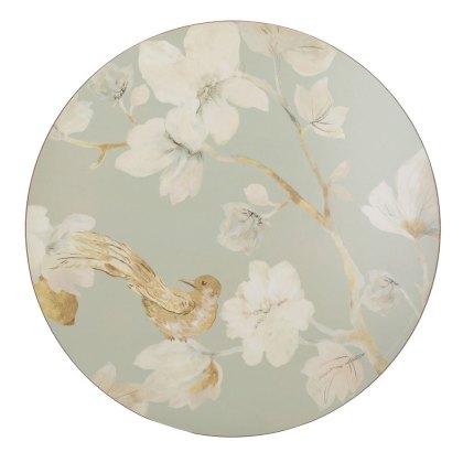 Creative Tops Duck Egg Floral Pack of 4 Round Premium Mats Creative Tops Duck Egg Floral Pack of 4 Round Premium Mats