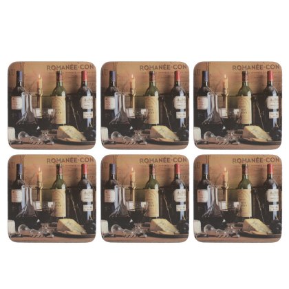 Creative Tops Vintage Wine Pack of 6 Premium Coasters