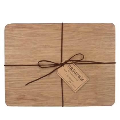 Creative Tops Oak Veneer Placemats Pack of 4