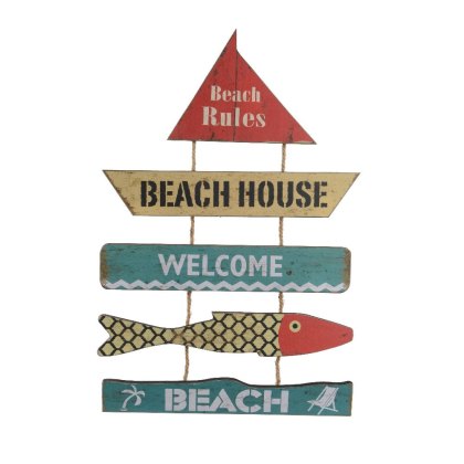 Beach Welcome Sign With Hanger