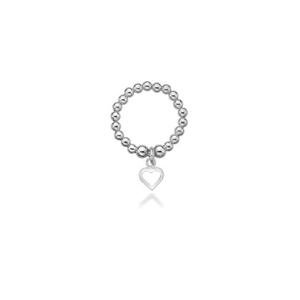 Annabelle Silver Heart Ring