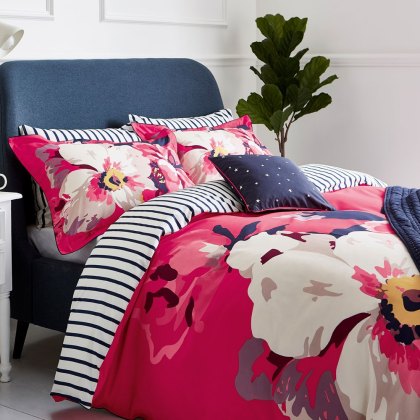 Joules Bircham Bloom Raspberry Oxford Pillowcase