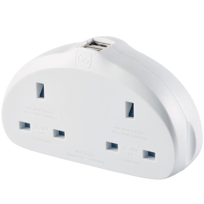 UK-USA Adaptor Duo + USB