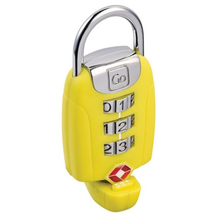 Yellow Big Dial Twist 'n' Set Combination Lock