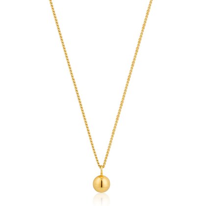 Orbit Ball Gold Necklace