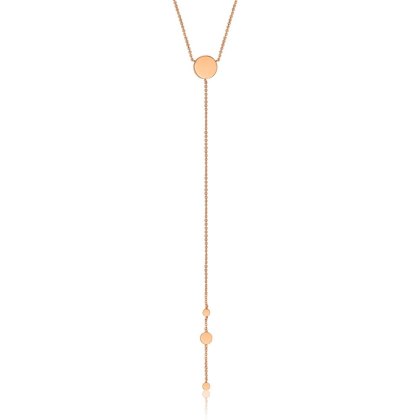 Geometry Y Rose Gold Necklace