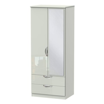 Carrie 2ft 6in 2 Drawer Mirror Wardrobe