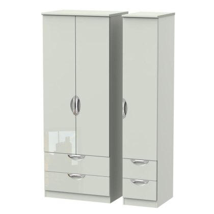 Carrie Triple 2 Drawer  Wardrobe