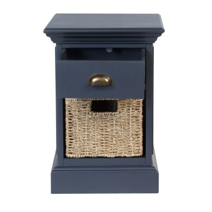 Farmhouse Collection 1 Drawer 1 Basket - Midnight