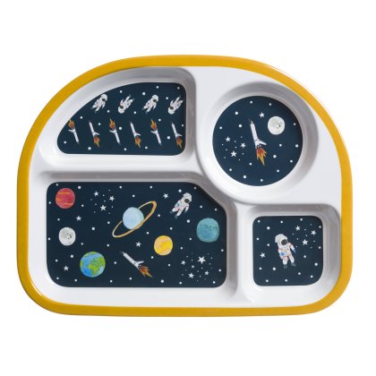 Sophie Allport Space Childrens Divider Plate Sophie Allport Space Childrens Divider Plate
