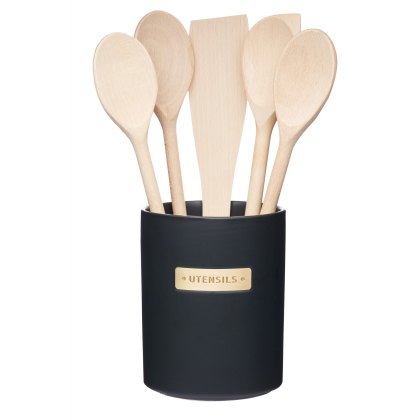 MasterClass Black Utensil Holder