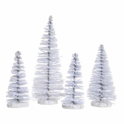 Plastic Trees with Glitter
