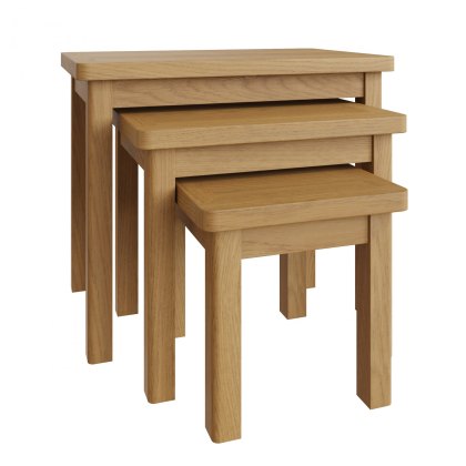 Hastings Nest of 3 Tables in Oak