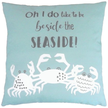 Crab Text Cushion