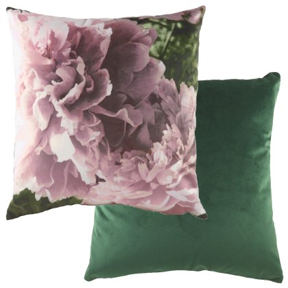 Photo Floral Dark Pink Cushion