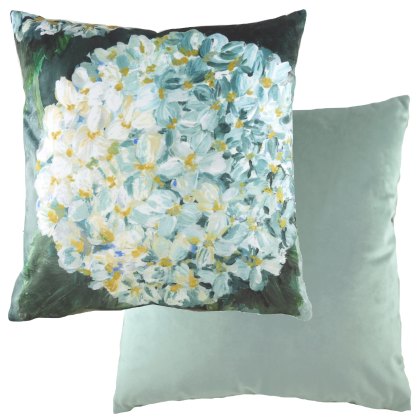 Winter Floral Hydrangea Cushion
