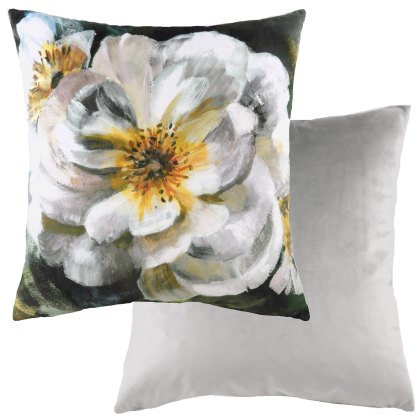 Winter Floral English Rose Cushion