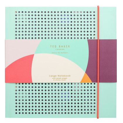 Mesh Notebook Mint Colour By