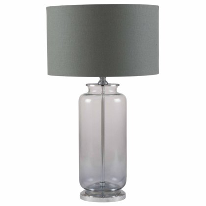 Grey Ombre Glass Lamp