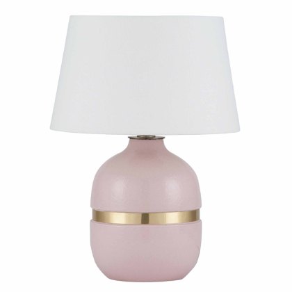 Blush Glazed Lamp