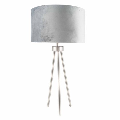 Brushed Chrome Tripod Lamp