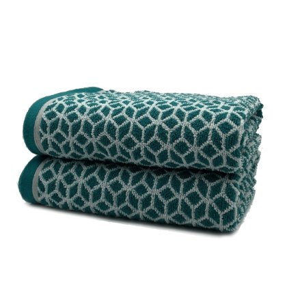 Christy  Namiko Teal Towels