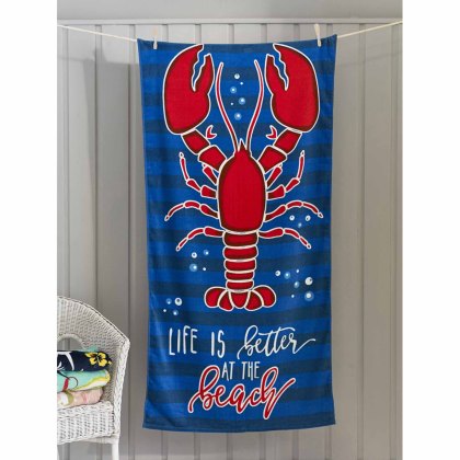 Lobster Large Beach Towel