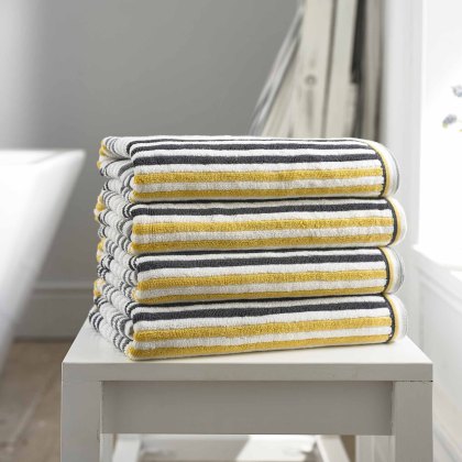 Hanover Stripe Towels Mustard